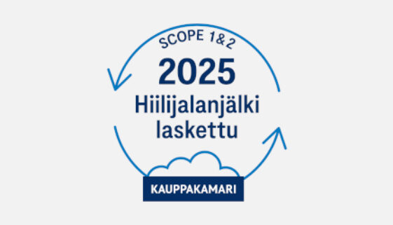 Hiilijalanjälki laskettu